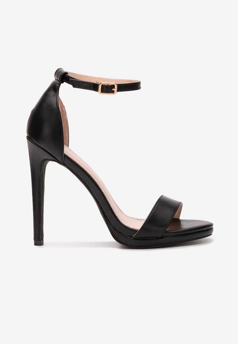 Černé sandály do špičky Barnysa