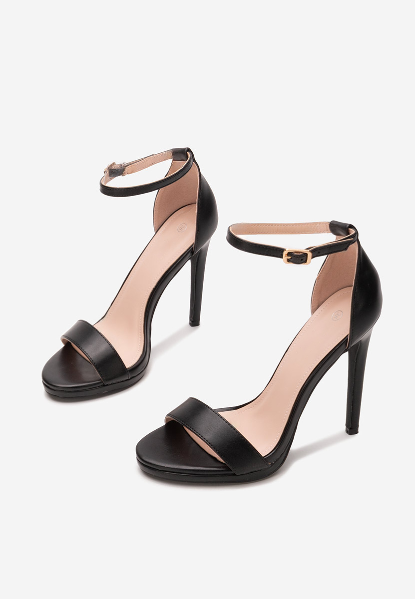 Černé sandály do špičky Barnysa