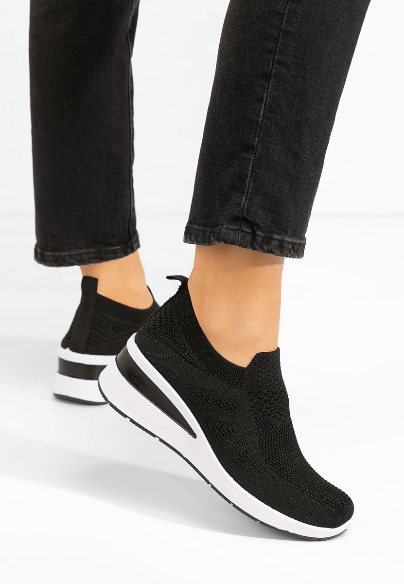 Černé slip on tenisky Dalucy