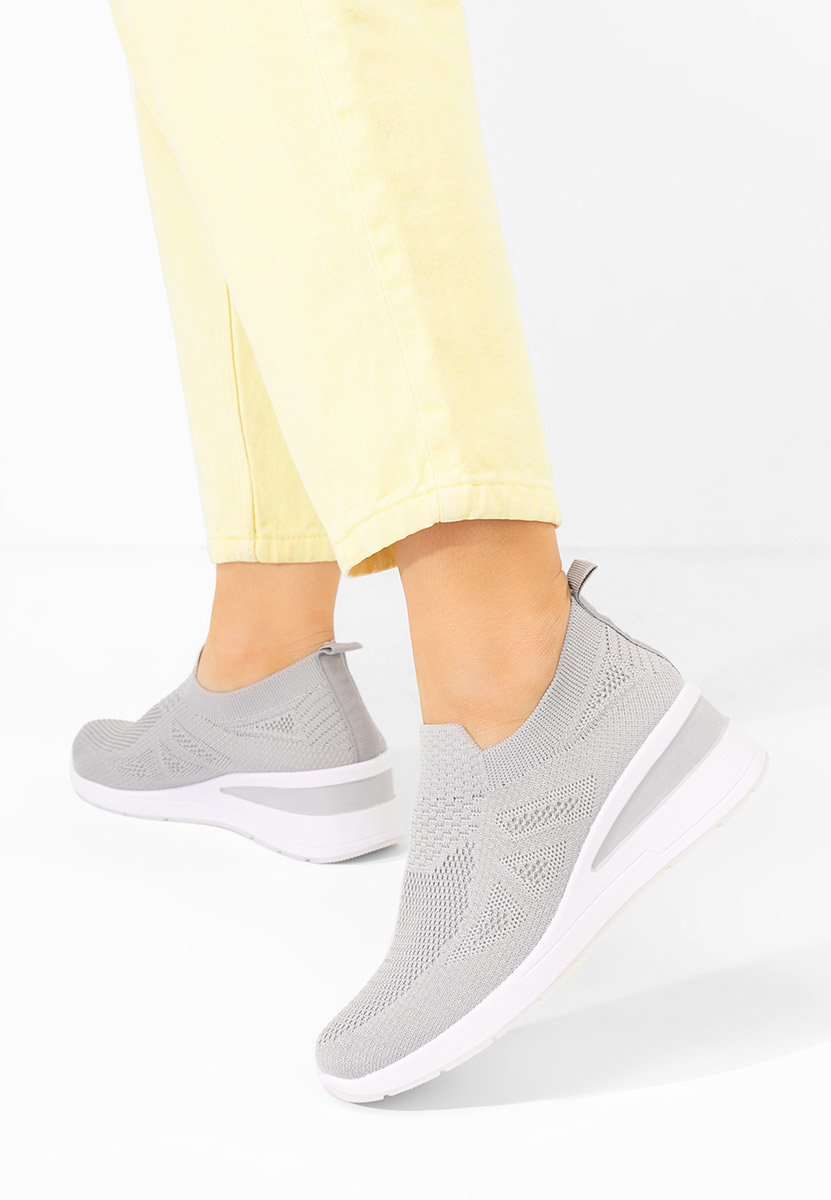 Šedé slip on tenisky Dalucy