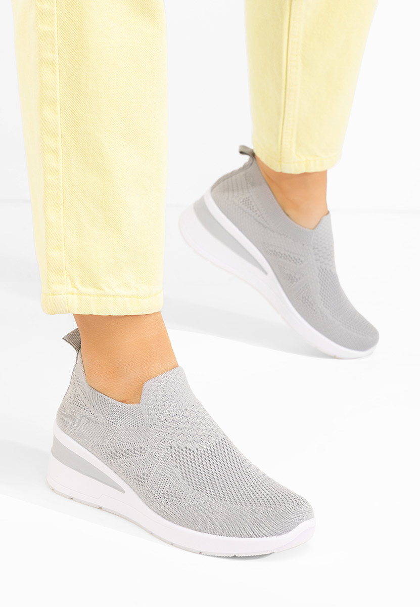 Šedé slip on tenisky Dalucy
