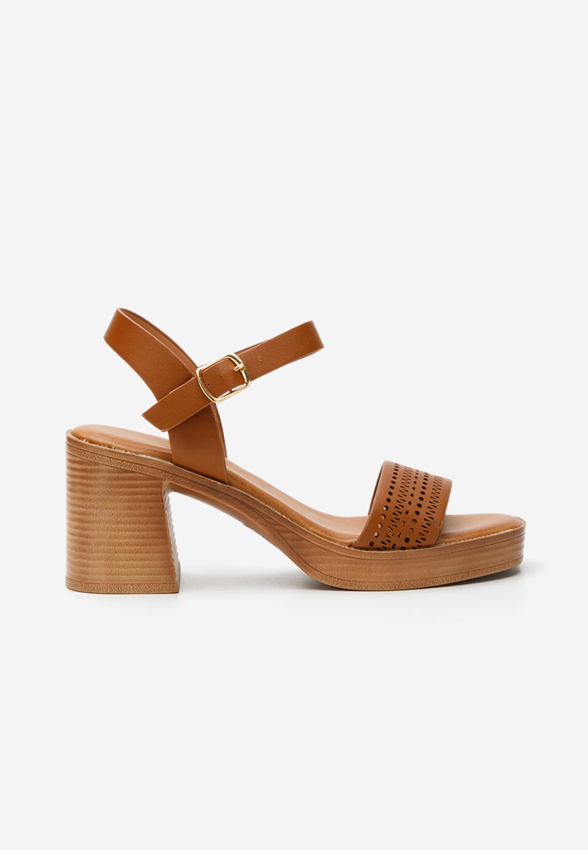 Camelové sandály na podpatku Viena Camelové sandály na podpatku Viena