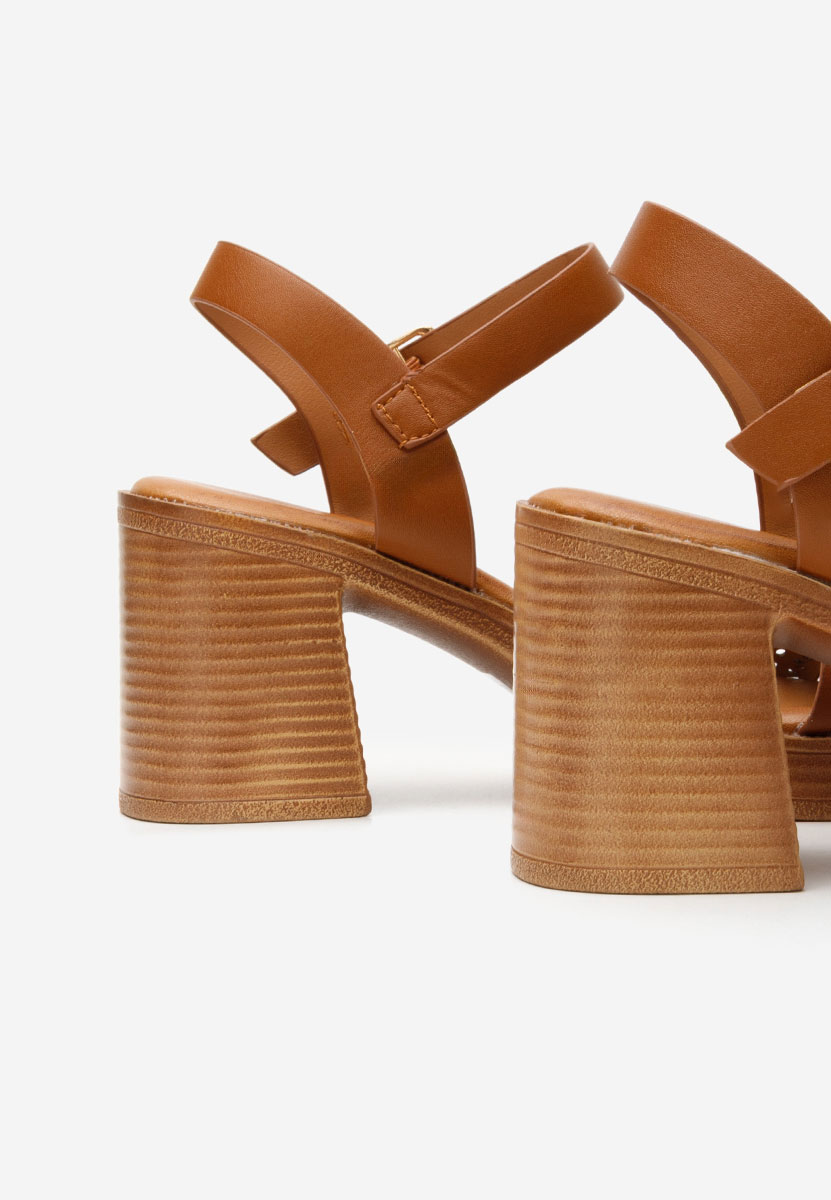 Camelové sandály na podpatku Viena Camelové sandály na podpatku Viena
