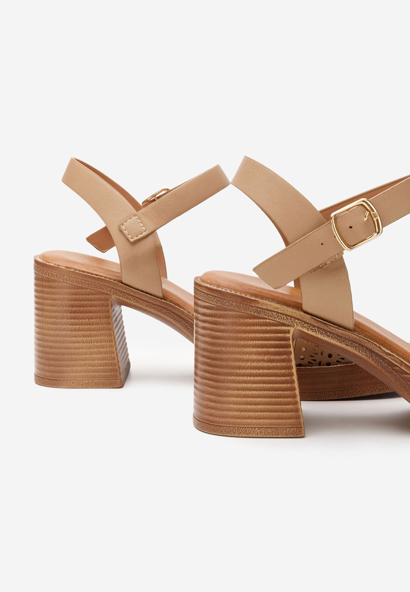 Khaki sandály na podpatku Viena Khaki sandály na podpatku Viena