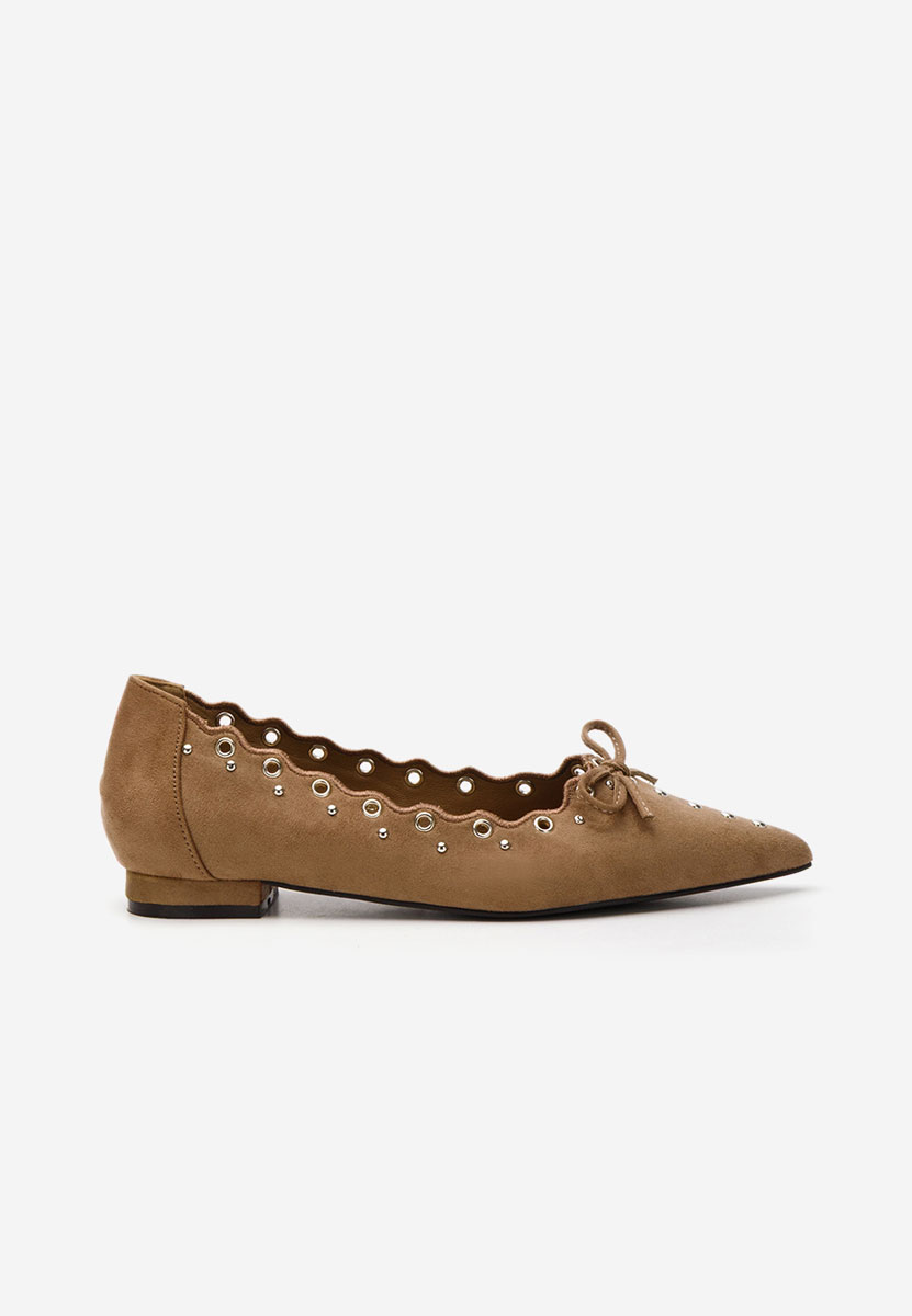 Khaki dámské baleríny Sharyna