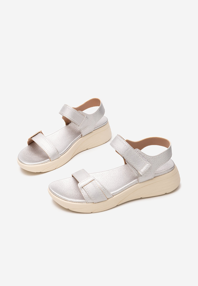 Stribrné ortopedické sandály dámské Adavana