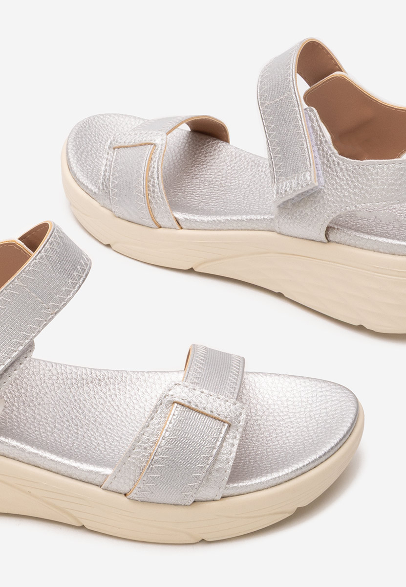 Stribrné ortopedické sandály dámské Adavana