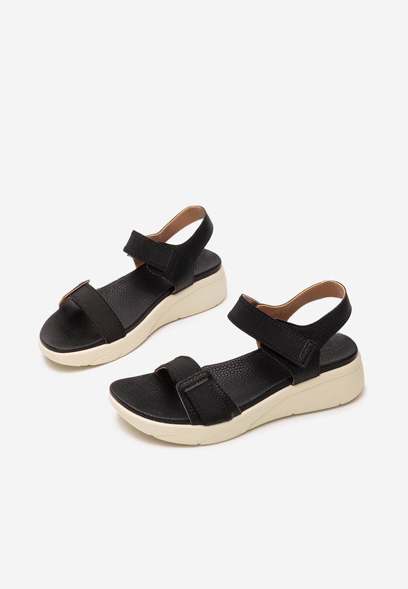 Černé ortopedické sandály dámské Adavana