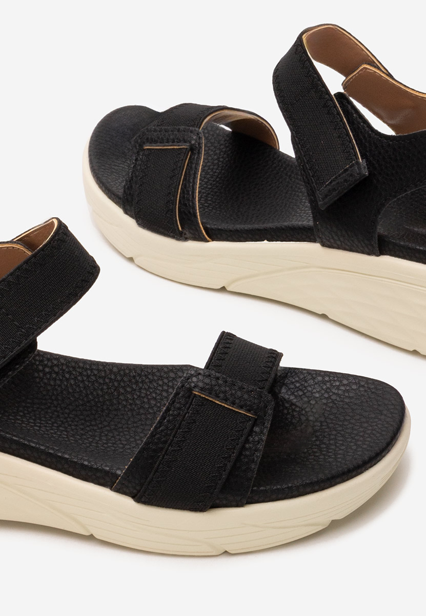 Černé ortopedické sandály dámské Adavana