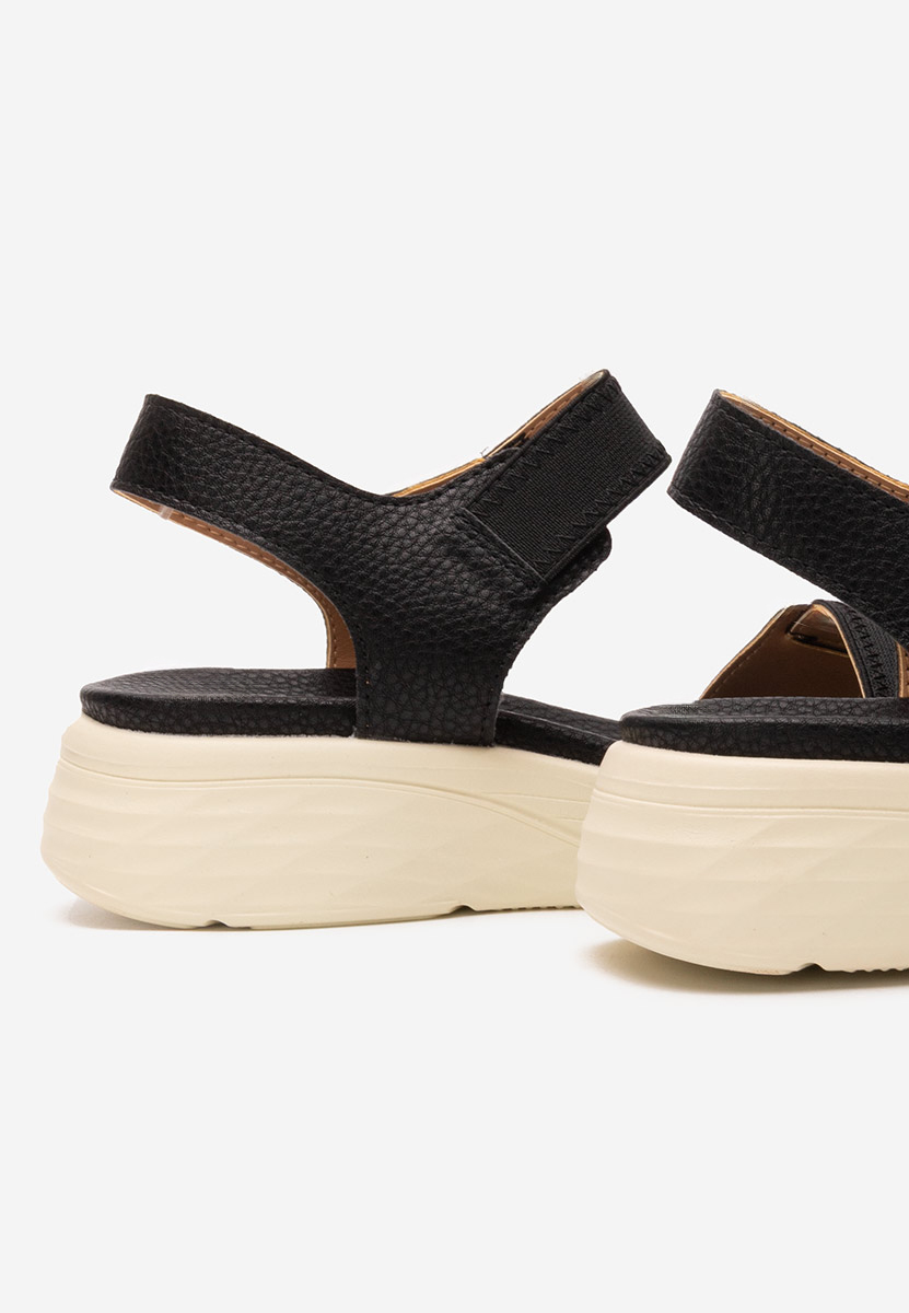 Černé ortopedické sandály dámské Adavana