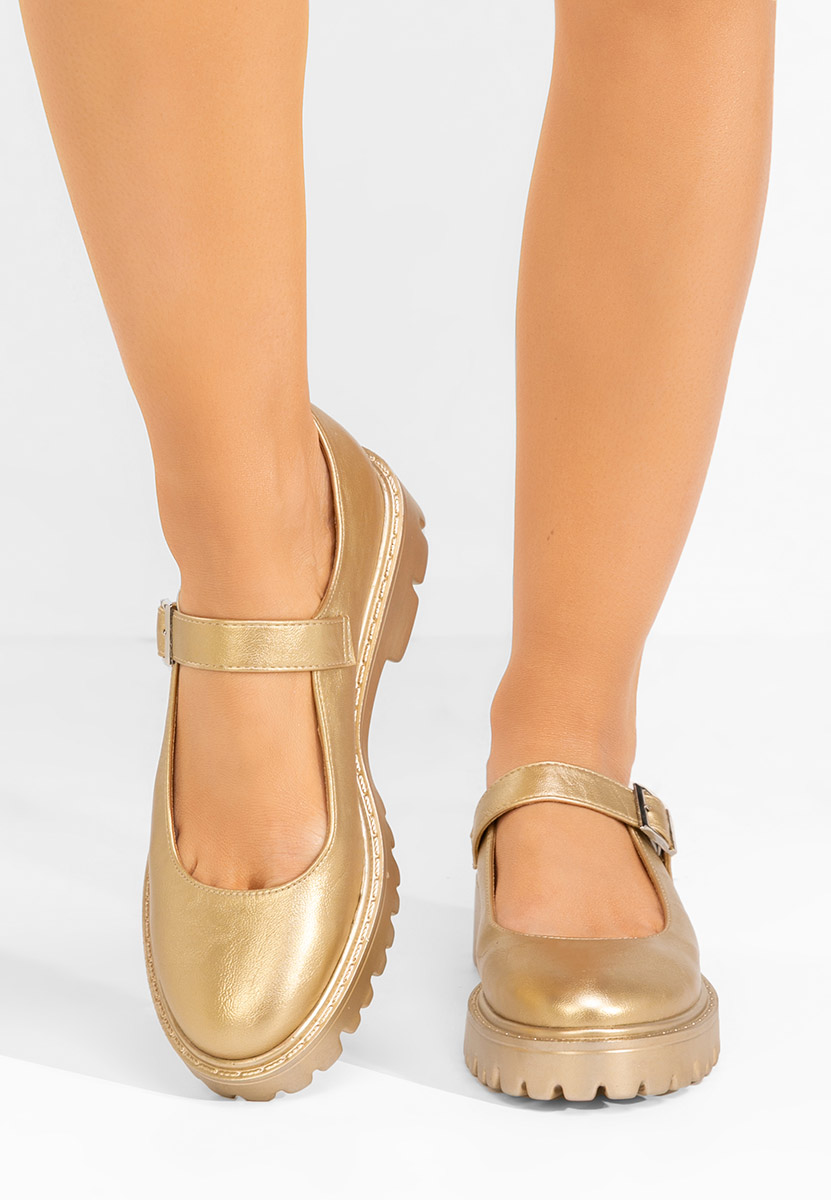 Zlaté dámské polobotky Orias