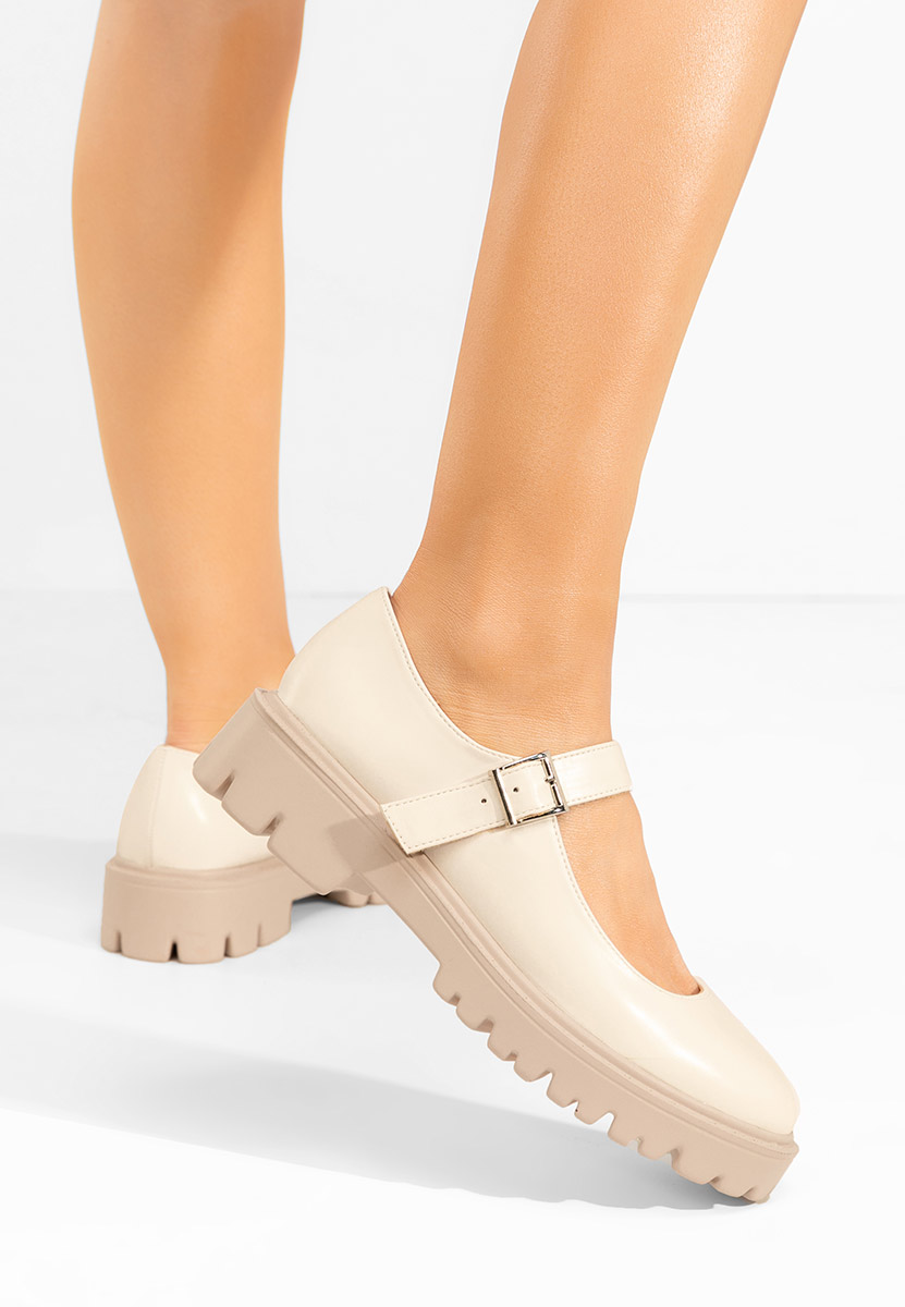 Béžové dámské polobotky Orias