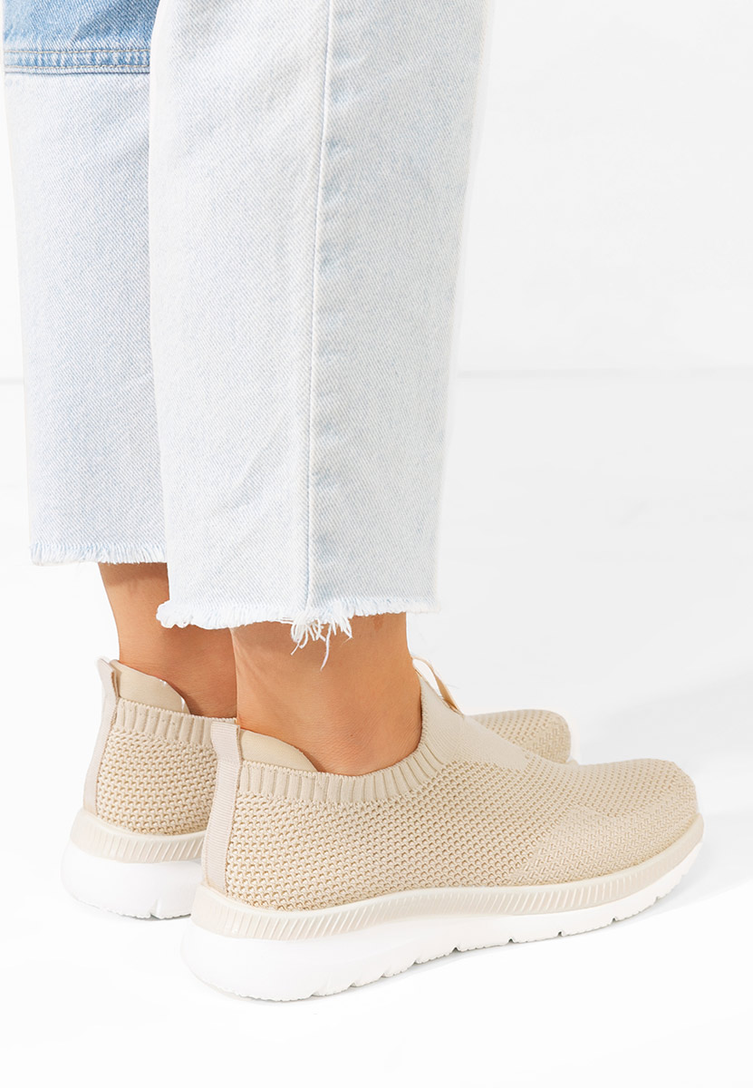 Béžové slip on tenisky Achara V2