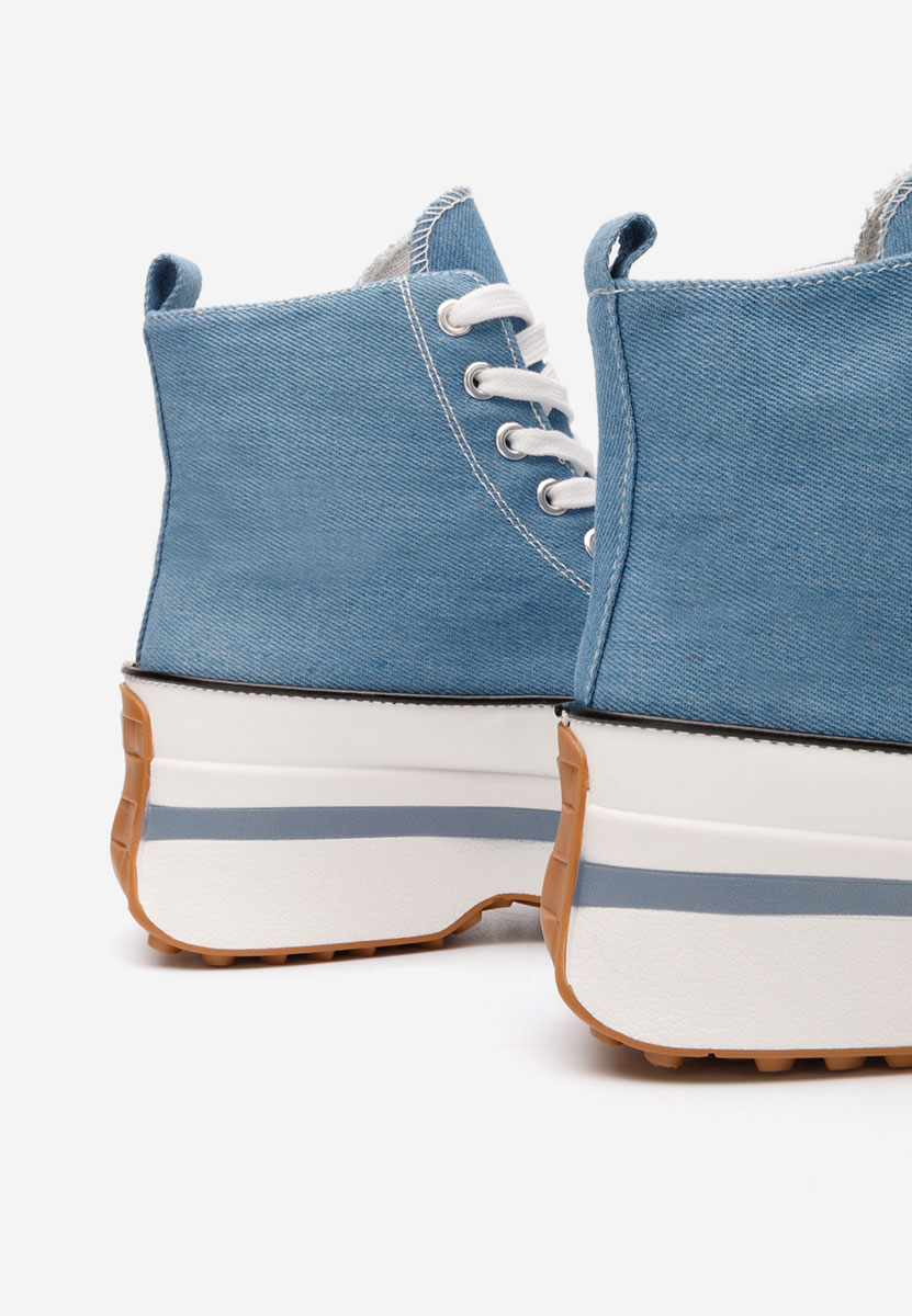 Denim tenisky na platformě Francene