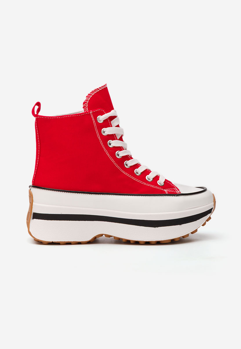 Červené tenisky na platformě Francene