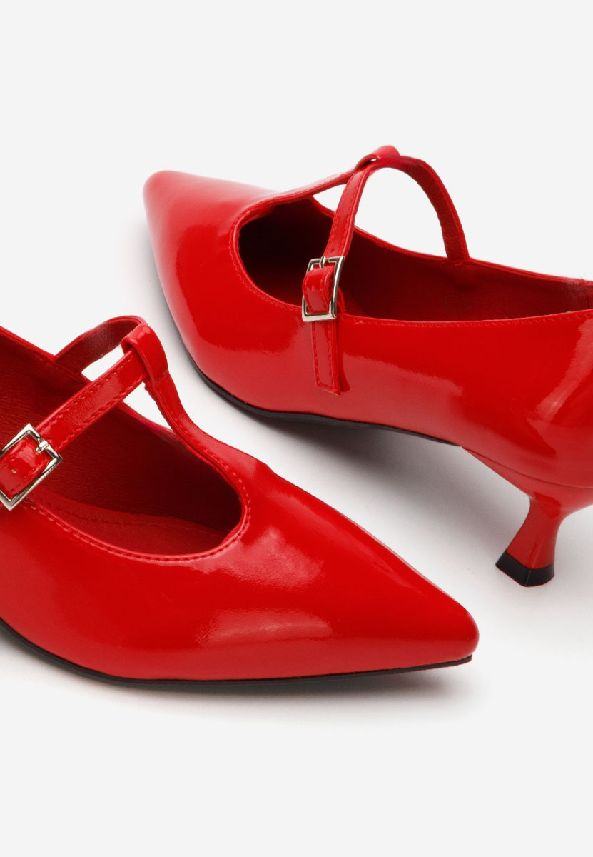 Červené lodičky do špičky Caty