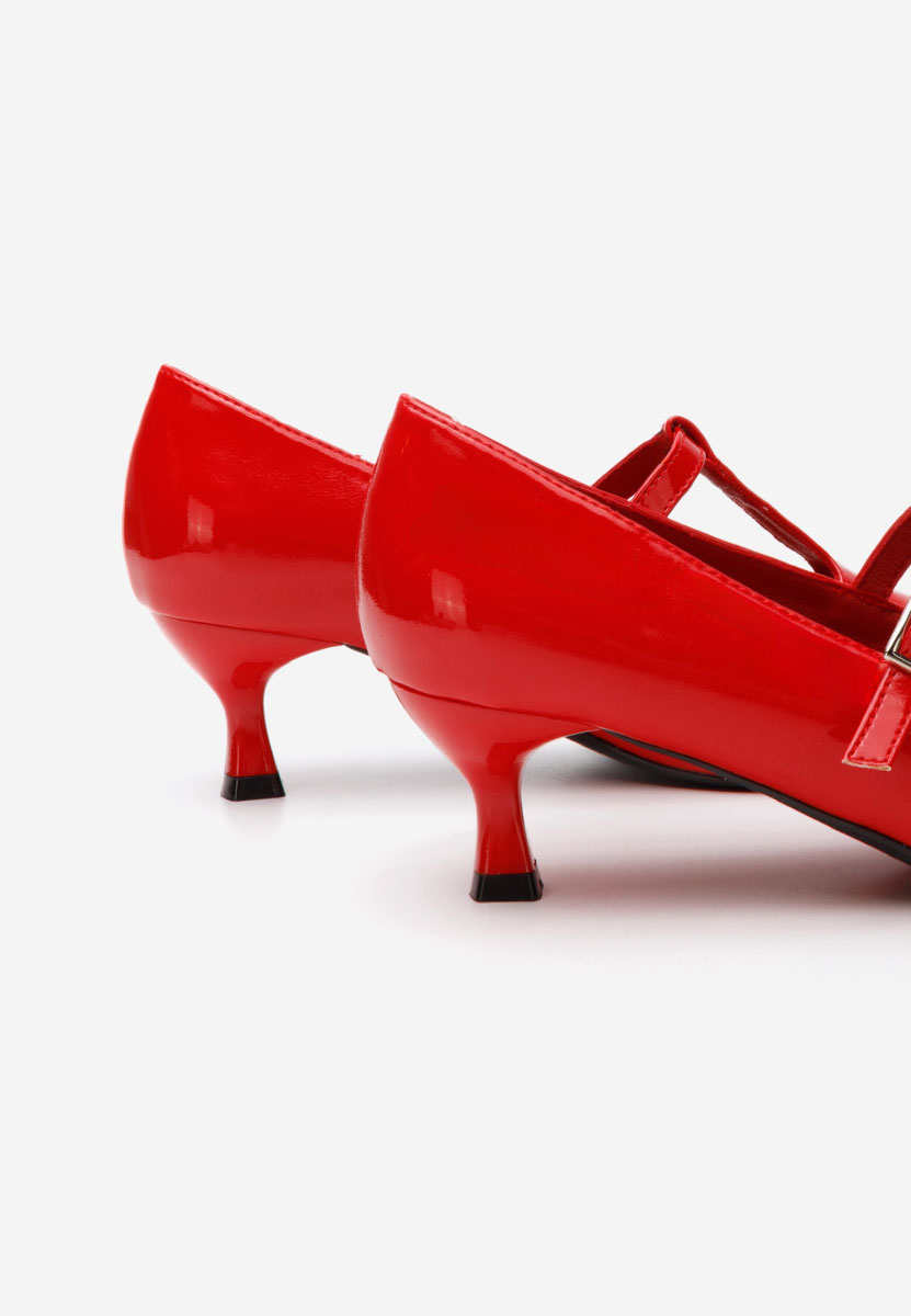 Červené lodičky do špičky Caty