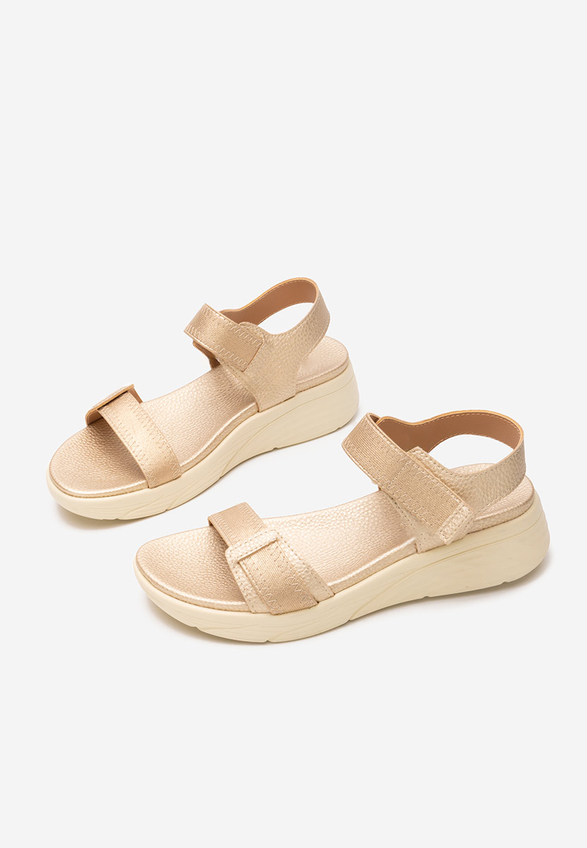 Zlaté ortopedické sandály dámské Adavana