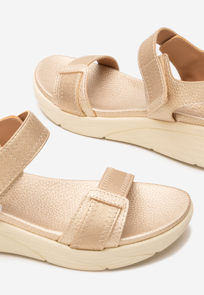 Zlaté ortopedické sandály dámské Adavana