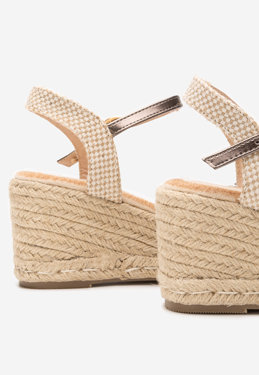 Šedé sandály espadrilky Finana