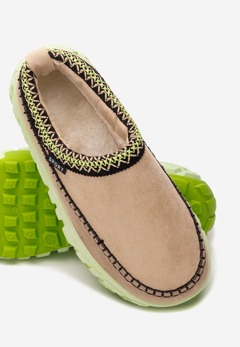 Zelené dámské dřeváky Novela