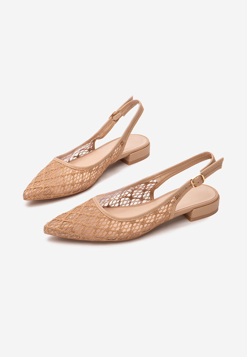 Khaki lodičky na nízkém podpatku Ryvana