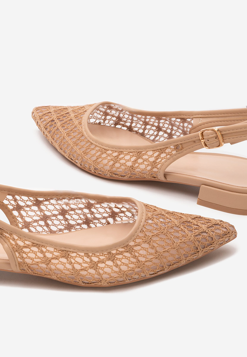 Khaki lodičky na nízkém podpatku Ryvana