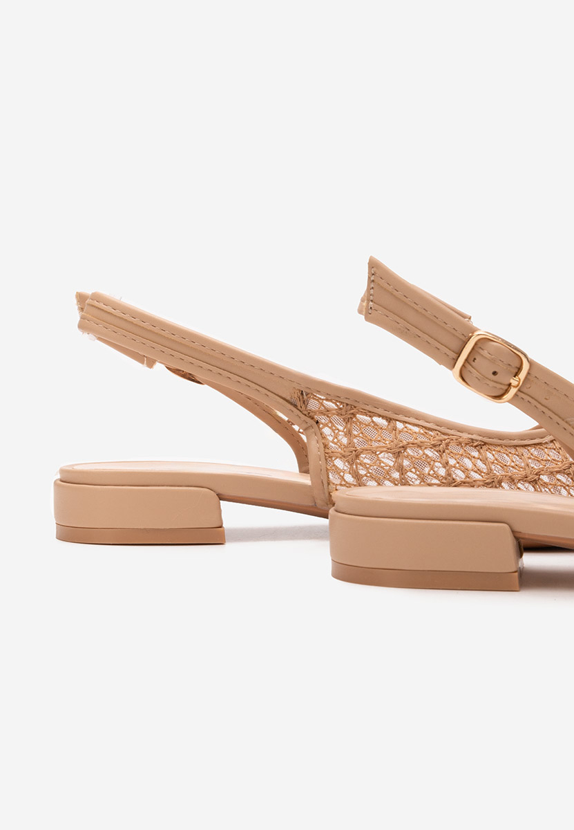 Khaki lodičky na nízkém podpatku Ryvana