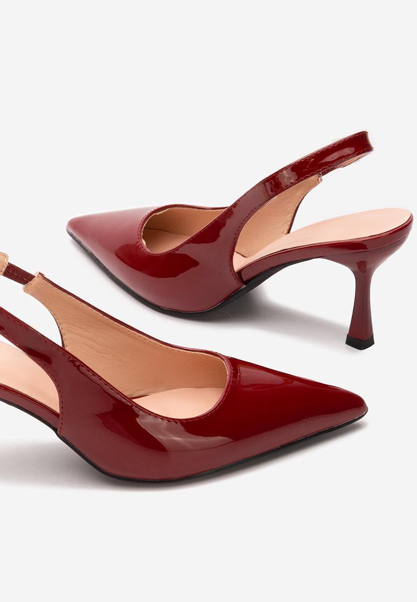  lodičky s otevřenou pätou Laurina bordo