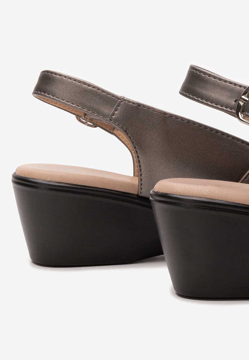 Šedé ortopedické sandály dámské Nema