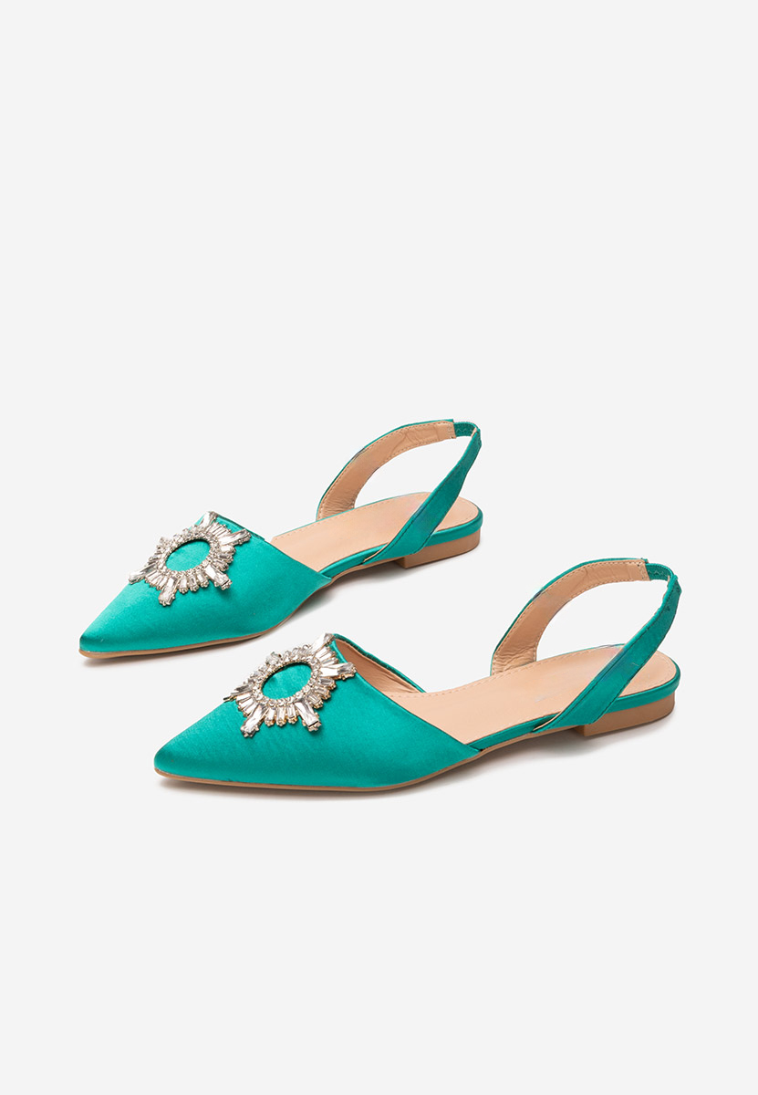Zelené dámské baleríny Naidia