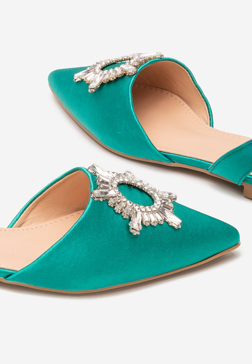 Zelené dámské baleríny Naidia