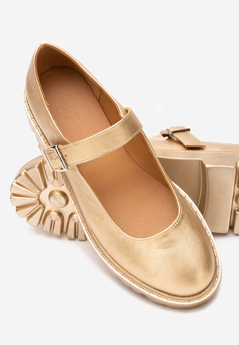 Zlaté dámské polobotky Orias