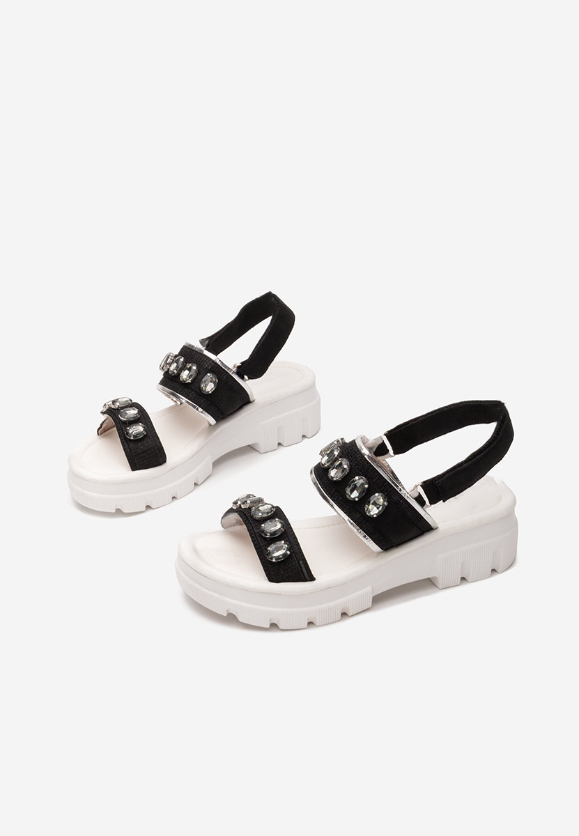 černé dámské sandály Solla