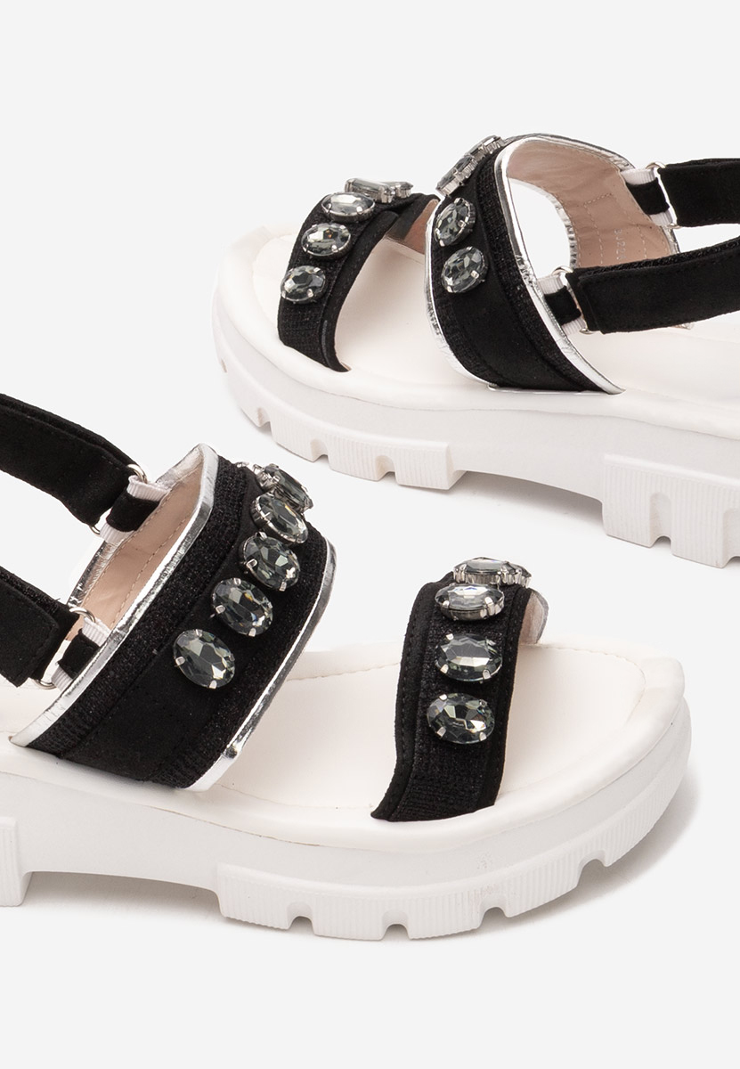 černé dámské sandály Solla