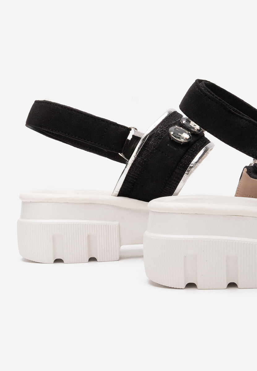 černé dámské sandály Solla