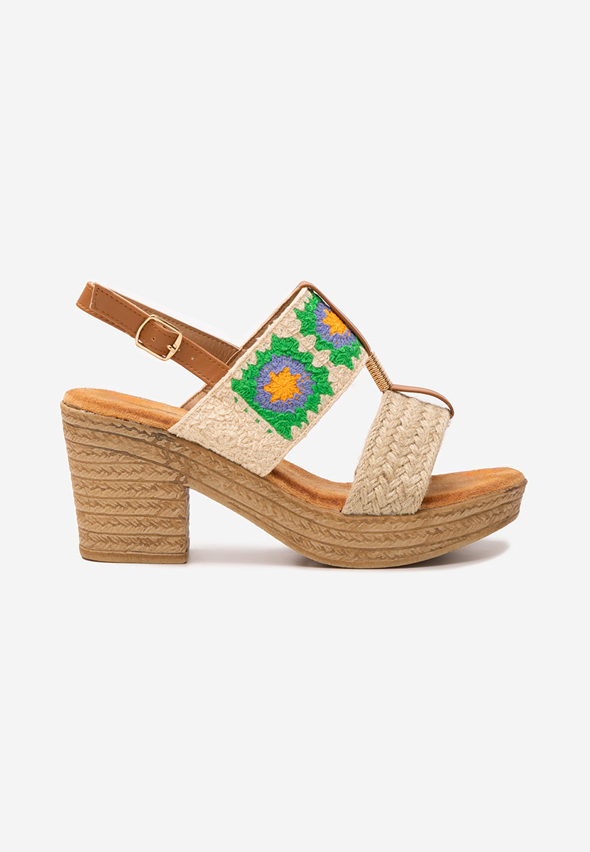 Béžové dámské sandály Zeina