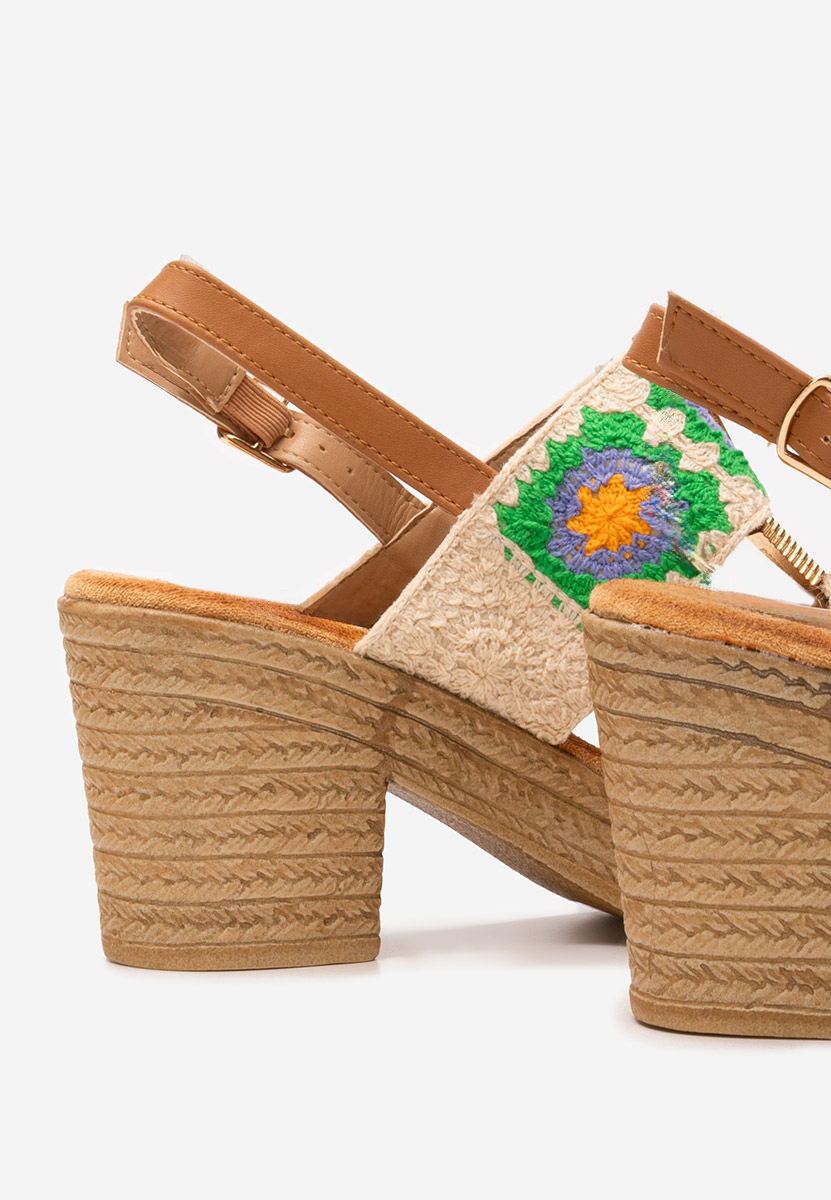 Béžové dámské sandály Zeina