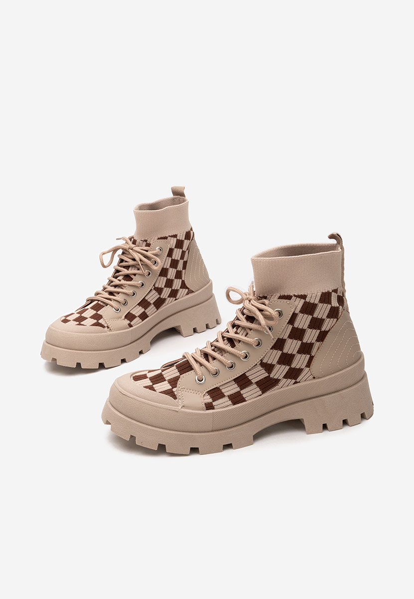 Khaki kotníkové tenisky Zendoria V2