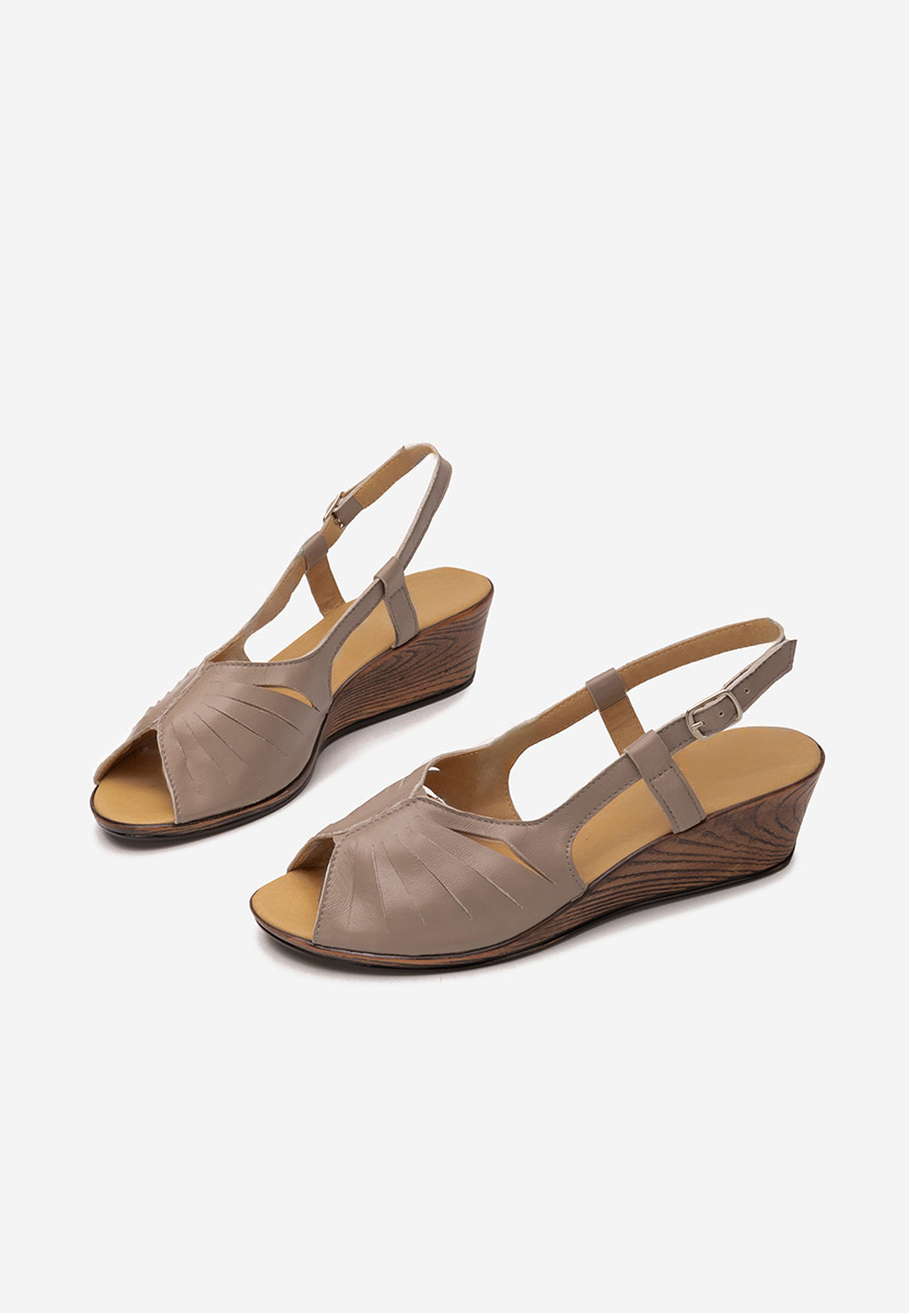 Khaki ortopedické sandály dámské Lovara