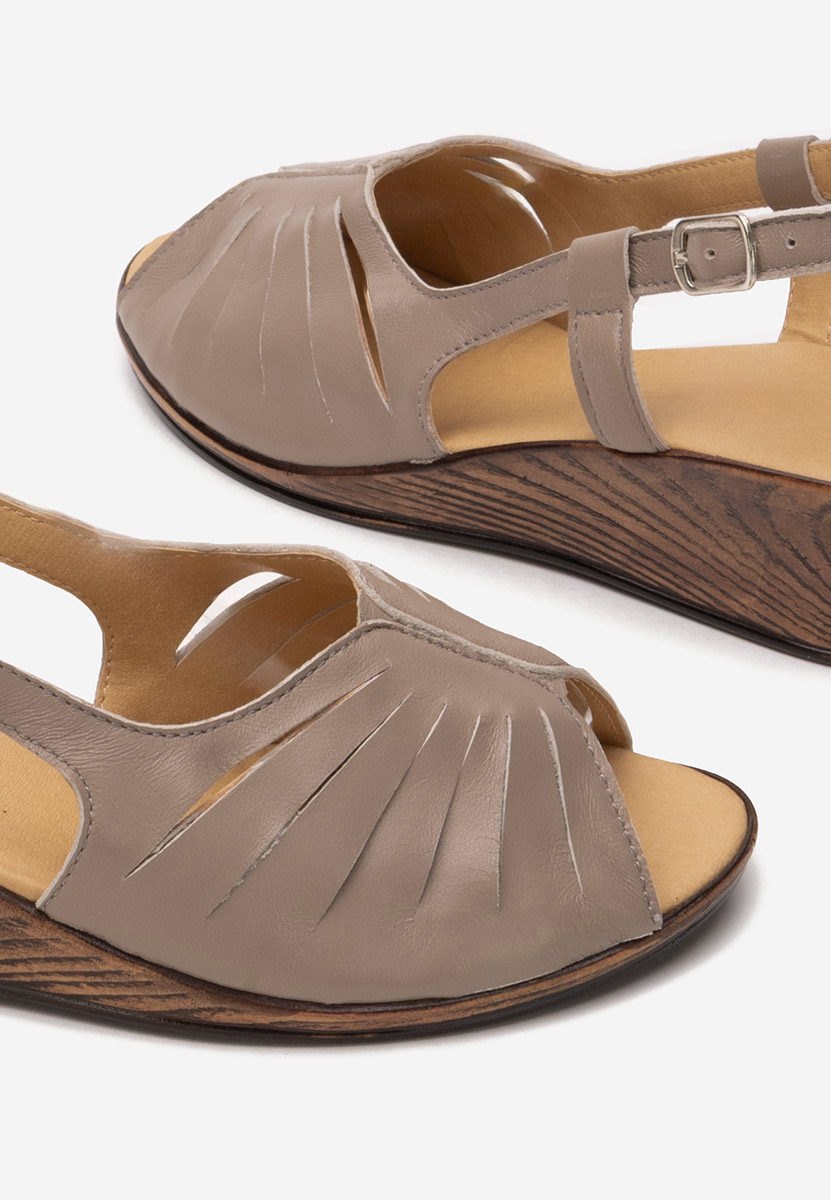 Khaki ortopedické sandály dámské Lovara