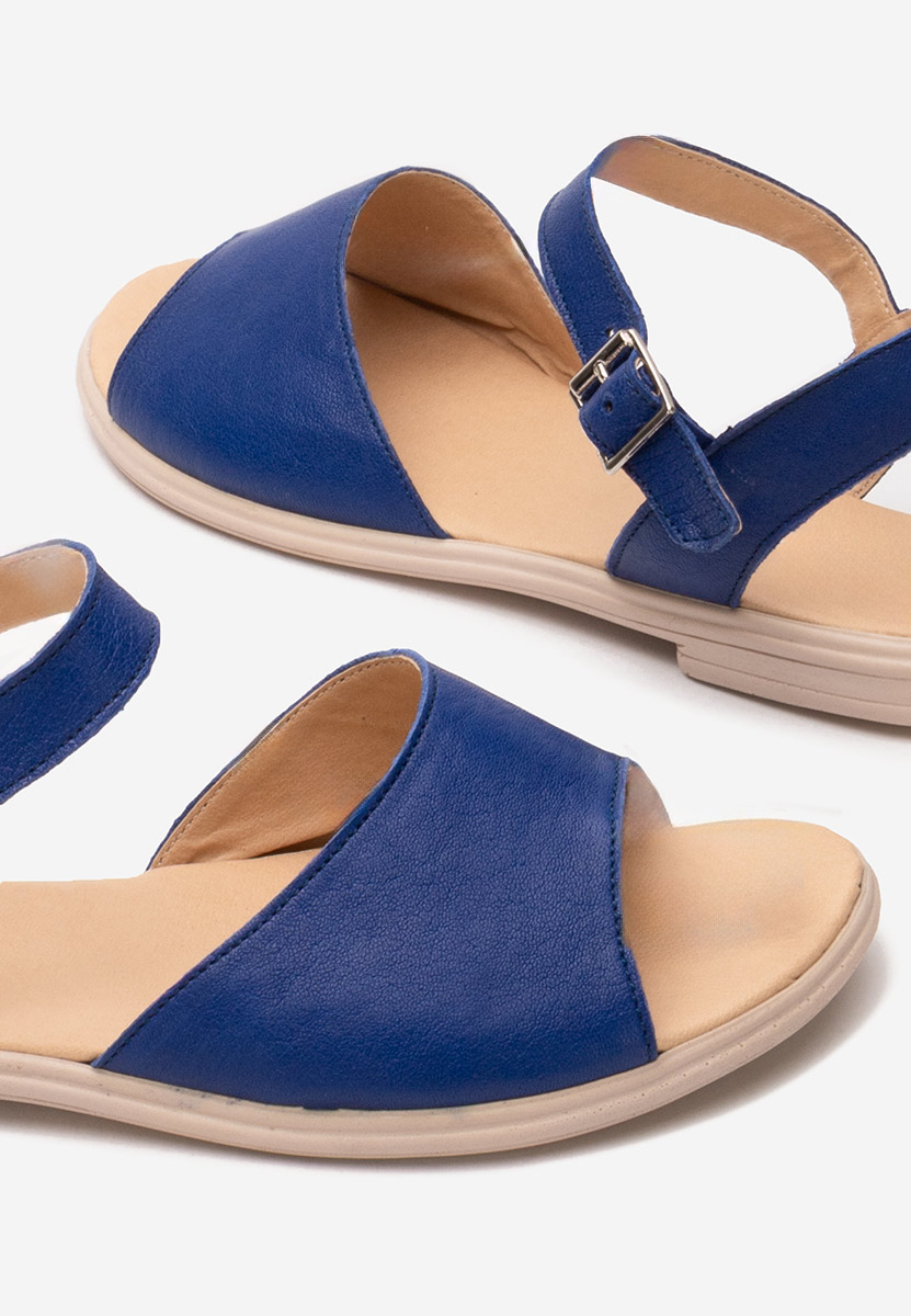 Modré kožené sandály Viadana