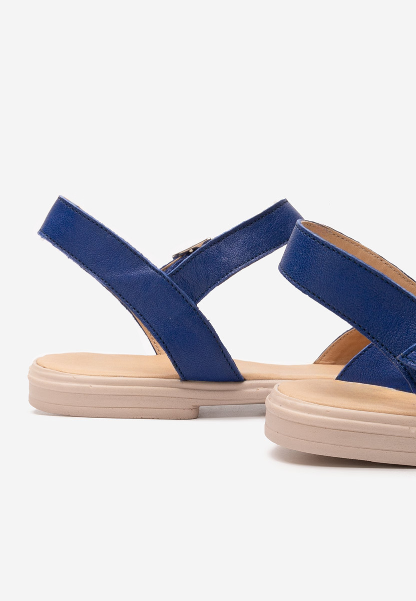 Modré kožené sandály Viadana