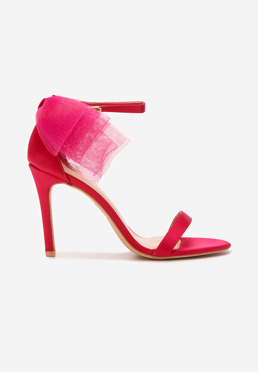 Fuchsiové sandály do špičky Feneta