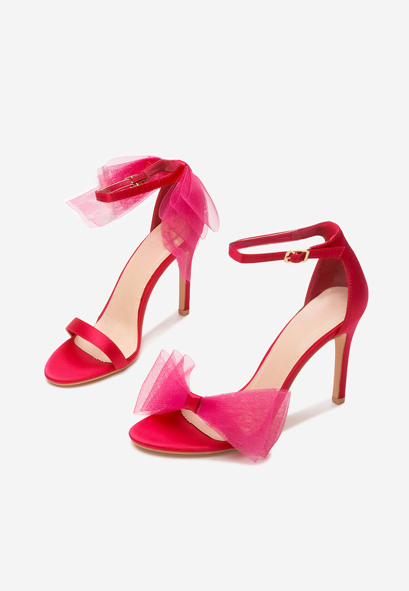 Fuchsiové sandály do špičky Feneta