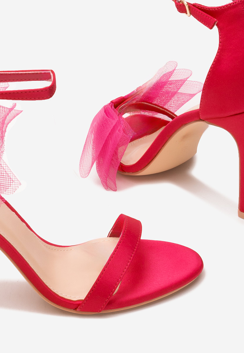 Fuchsiové sandály do špičky Feneta