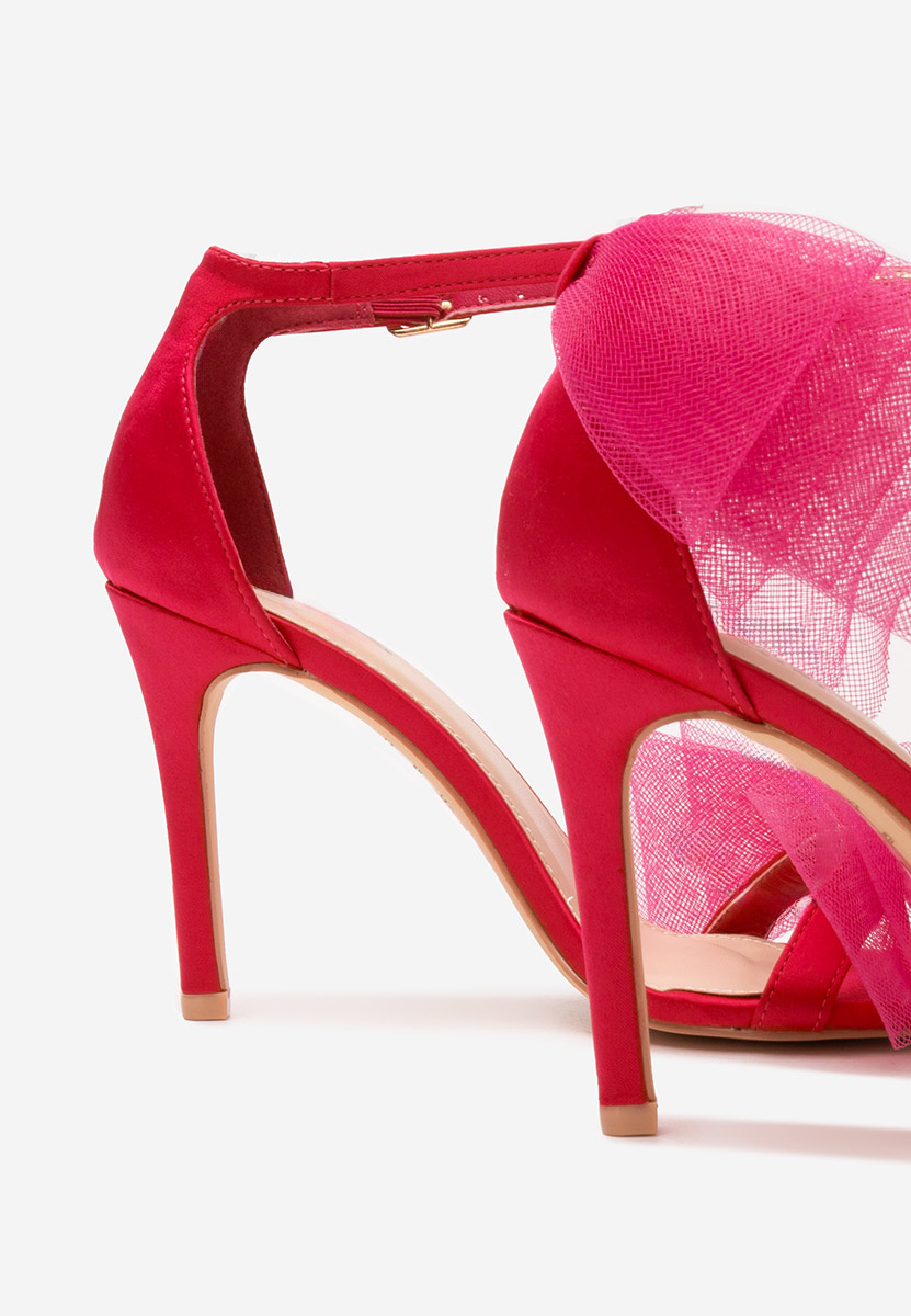 Fuchsiové sandály do špičky Feneta