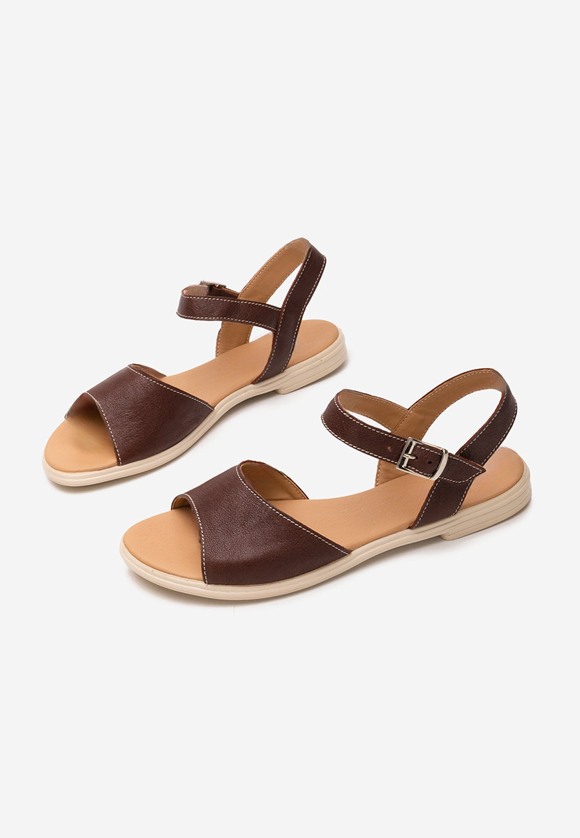 Bordové sandály bez podpatku Viadana