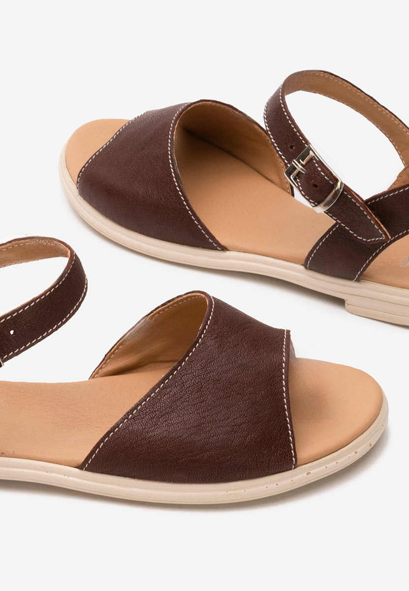 Bordové sandály bez podpatku Viadana