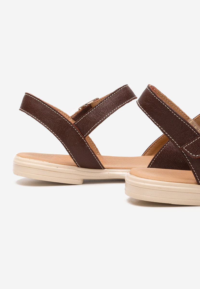 Bordové sandály bez podpatku Viadana